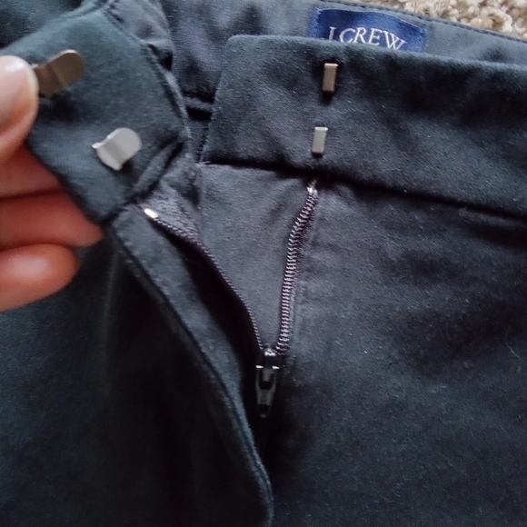 J.Crew Women's Kelsey Flare Cropped Ankle Pant High Waist Black Size Medium - Picture 6 of 8